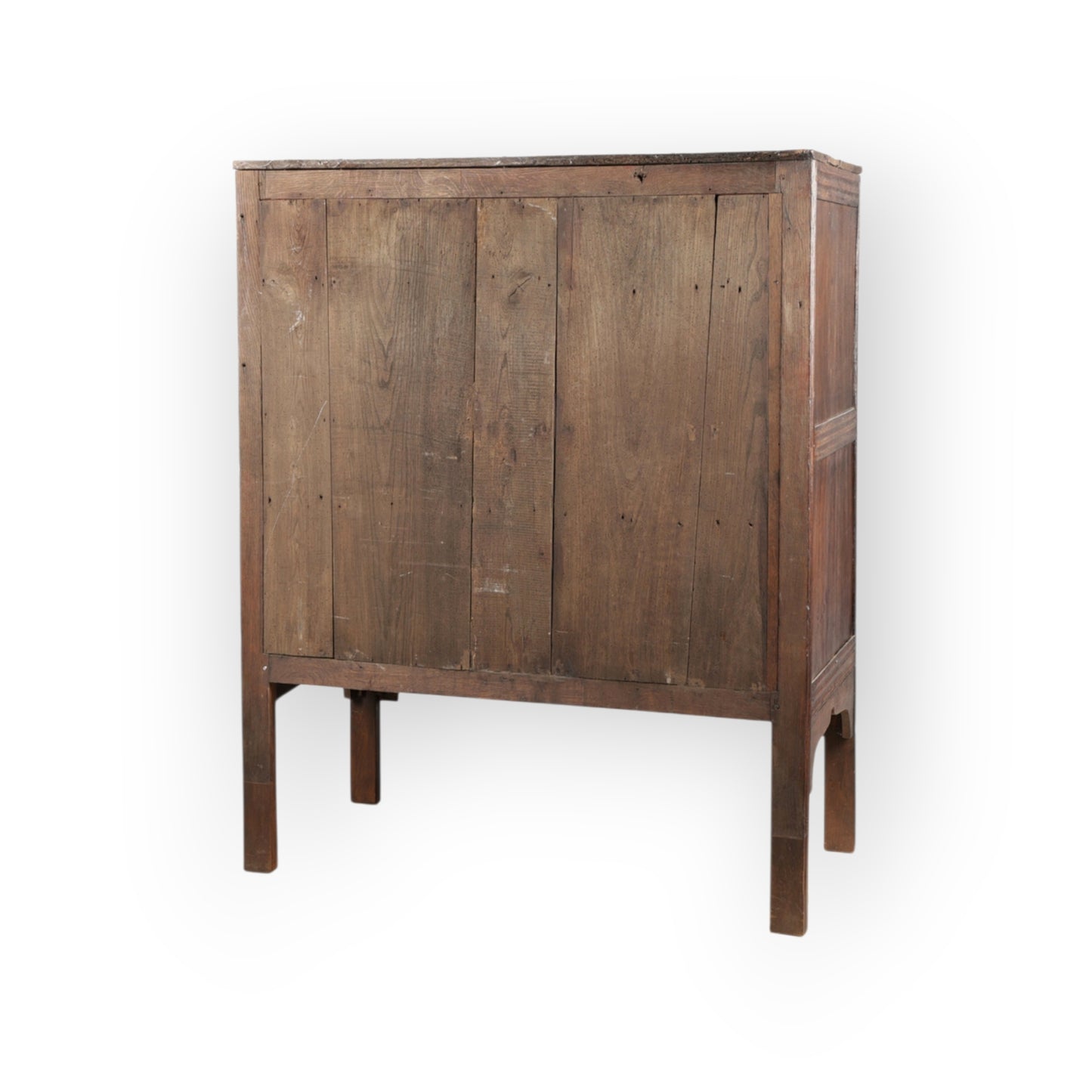 English Antique Oak Aumbry / Livery Cupboard Constructed From 16th Century Timbers