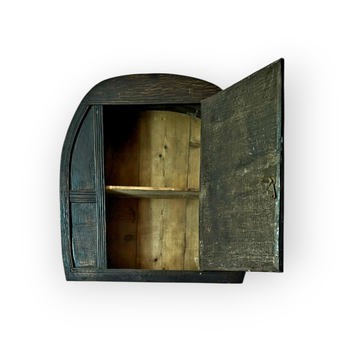 Rare 17th‑Century Welsh Antique Oak Vernacular Wall Cupboard