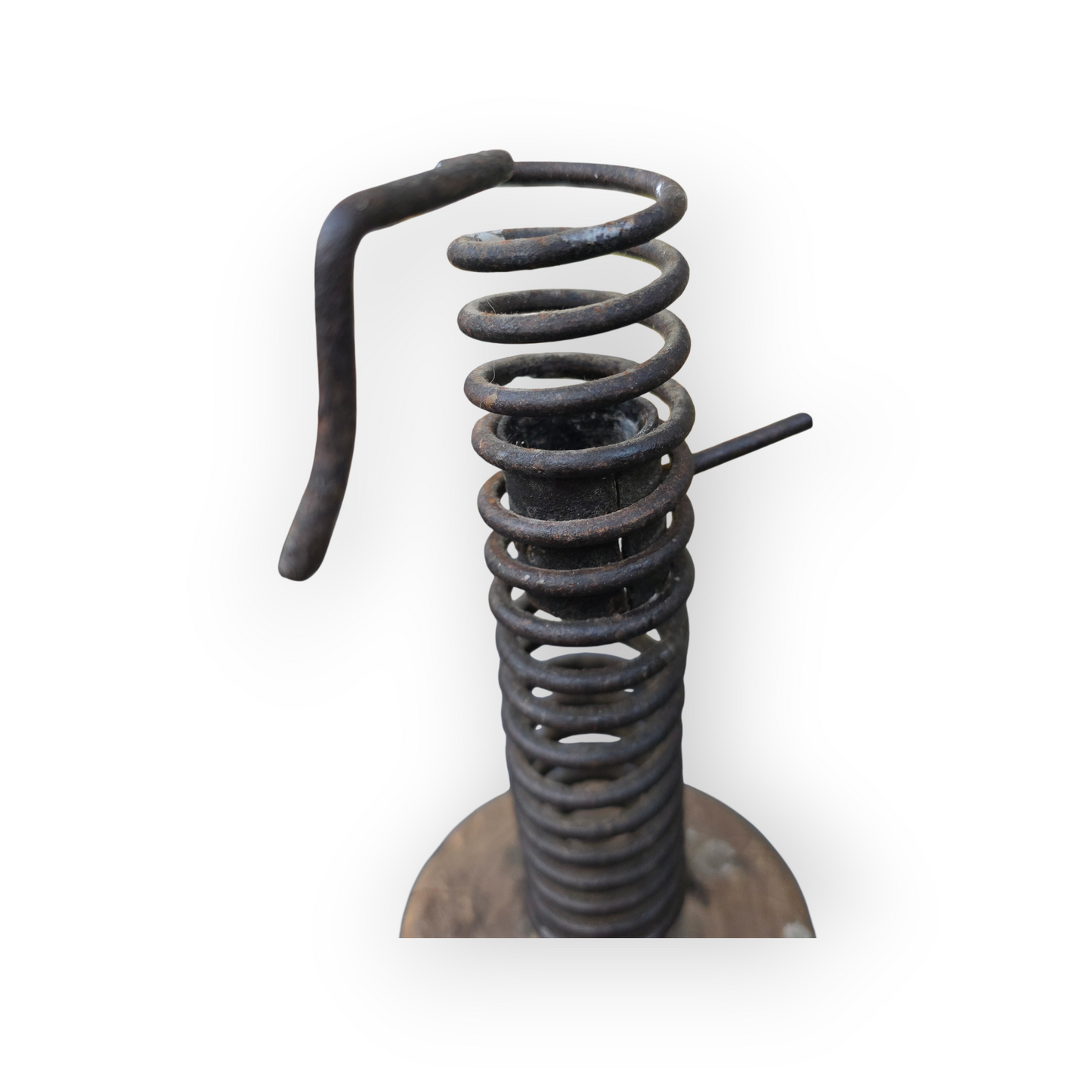 Large, Late 18th-Century Rustic Antique Rat Tail Candlestick / Rat-de-Cave / Courting Candlestick