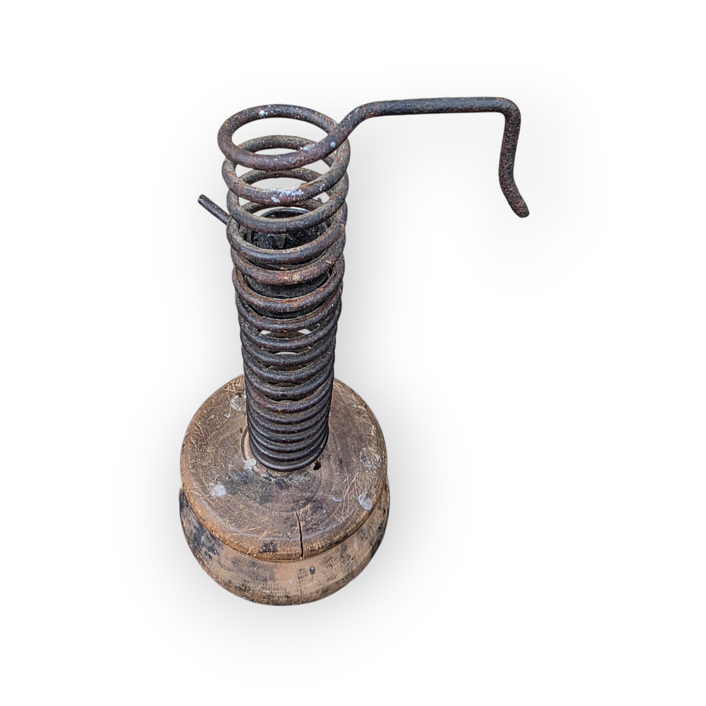 Large, Late 18th-Century Rustic Antique Rat Tail Candlestick / Rat-de-Cave / Courting Candlestick