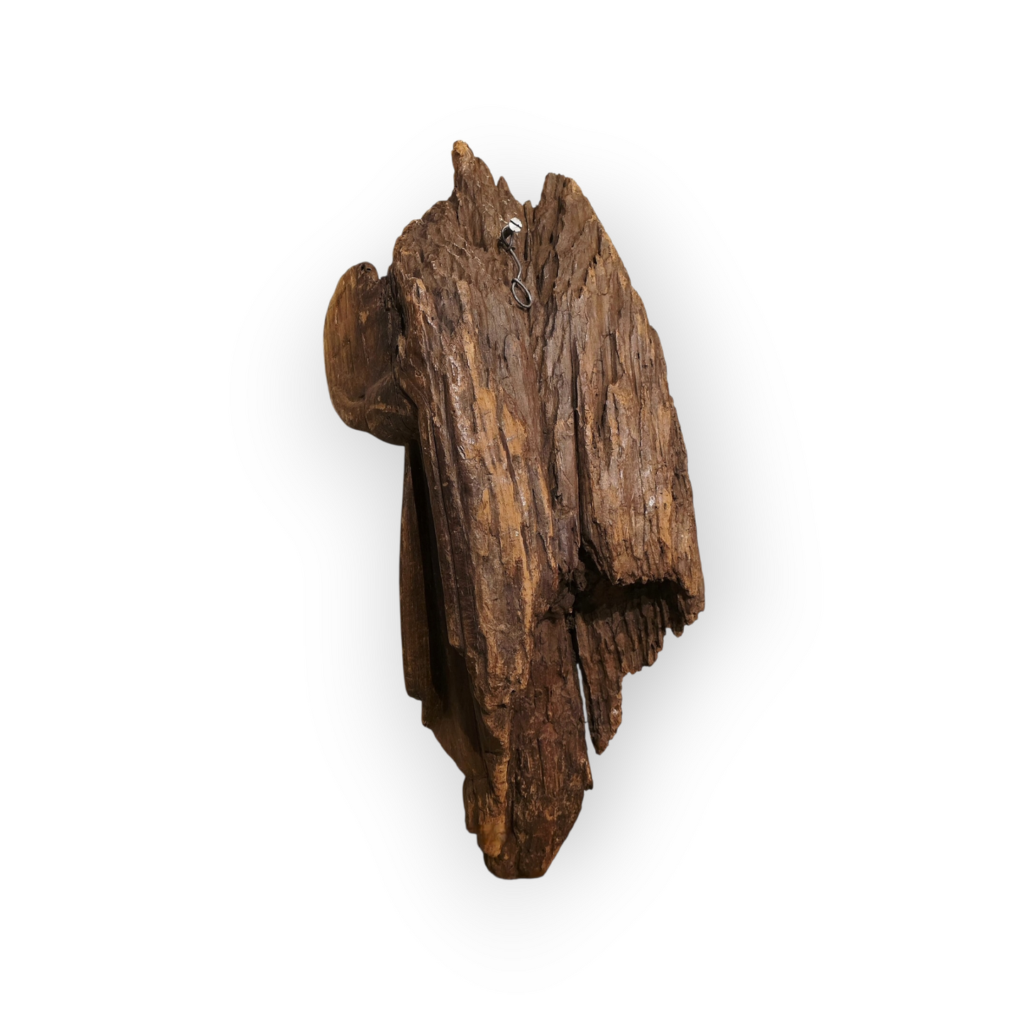 15th‑Century Antique Carved Oak Hammerbeam Figurehead – Medieval Architectural Sculpture