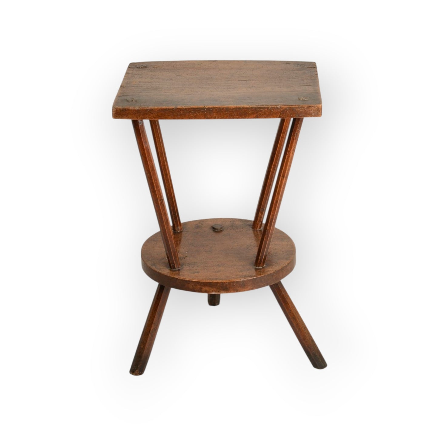 George III Period, English Antique Ash & Beech Cricket Table of Rare Form