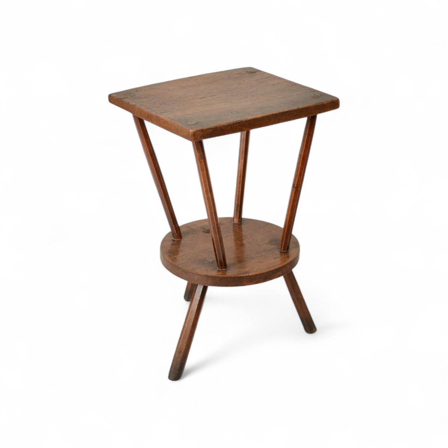 George III Period, English Antique Ash & Beech Cricket Table of Rare Form