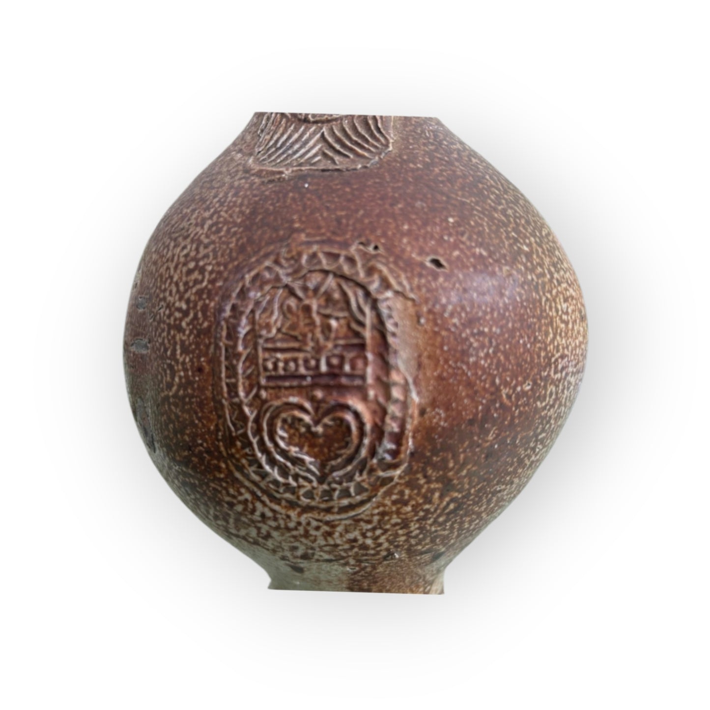 17th-Century German Antique Stoneware Bellarmine Jug/Bartmannkrug with Marine Concretion - A Seabed Find
