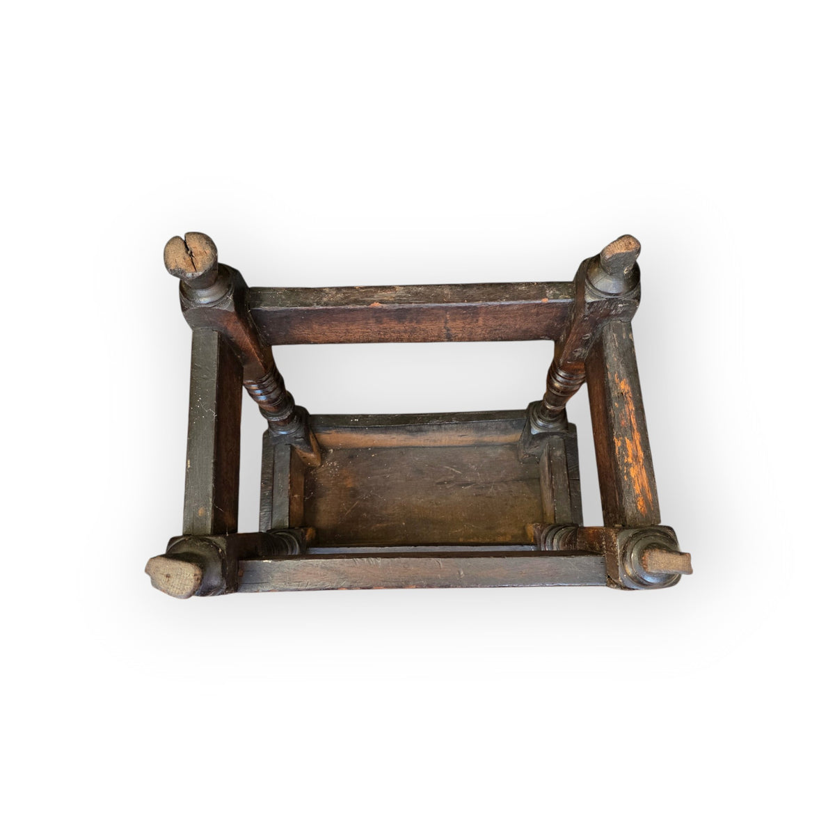 Late 17th Century English Antique Oak Joint Stool