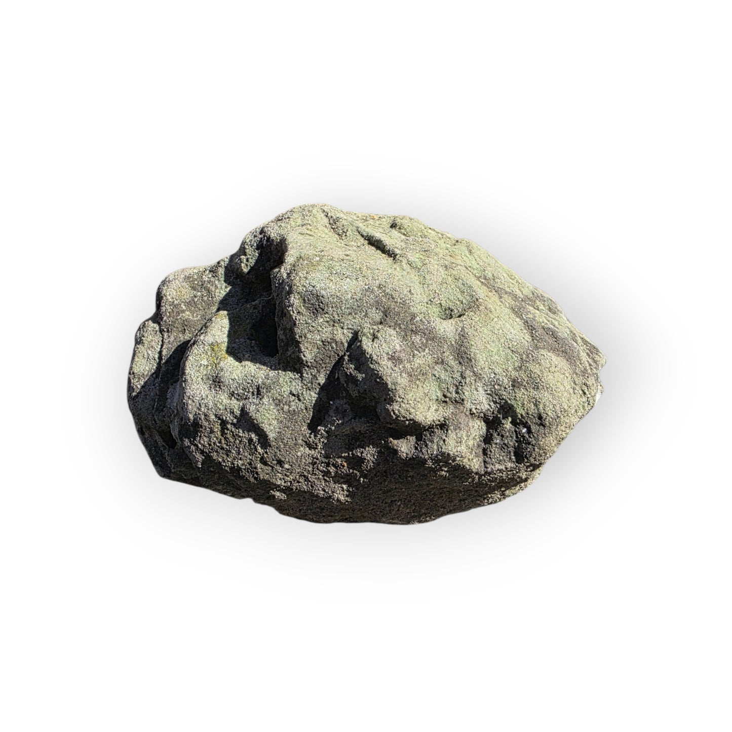 A Medieval Antique Carved Stone Grotesque Head, Likely a Label Stop or Corbel