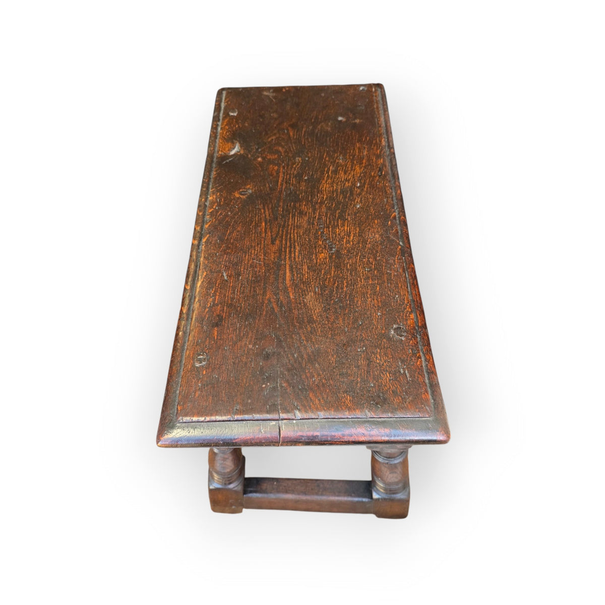 Late 17th Century English Antique Oak Joint Stool
