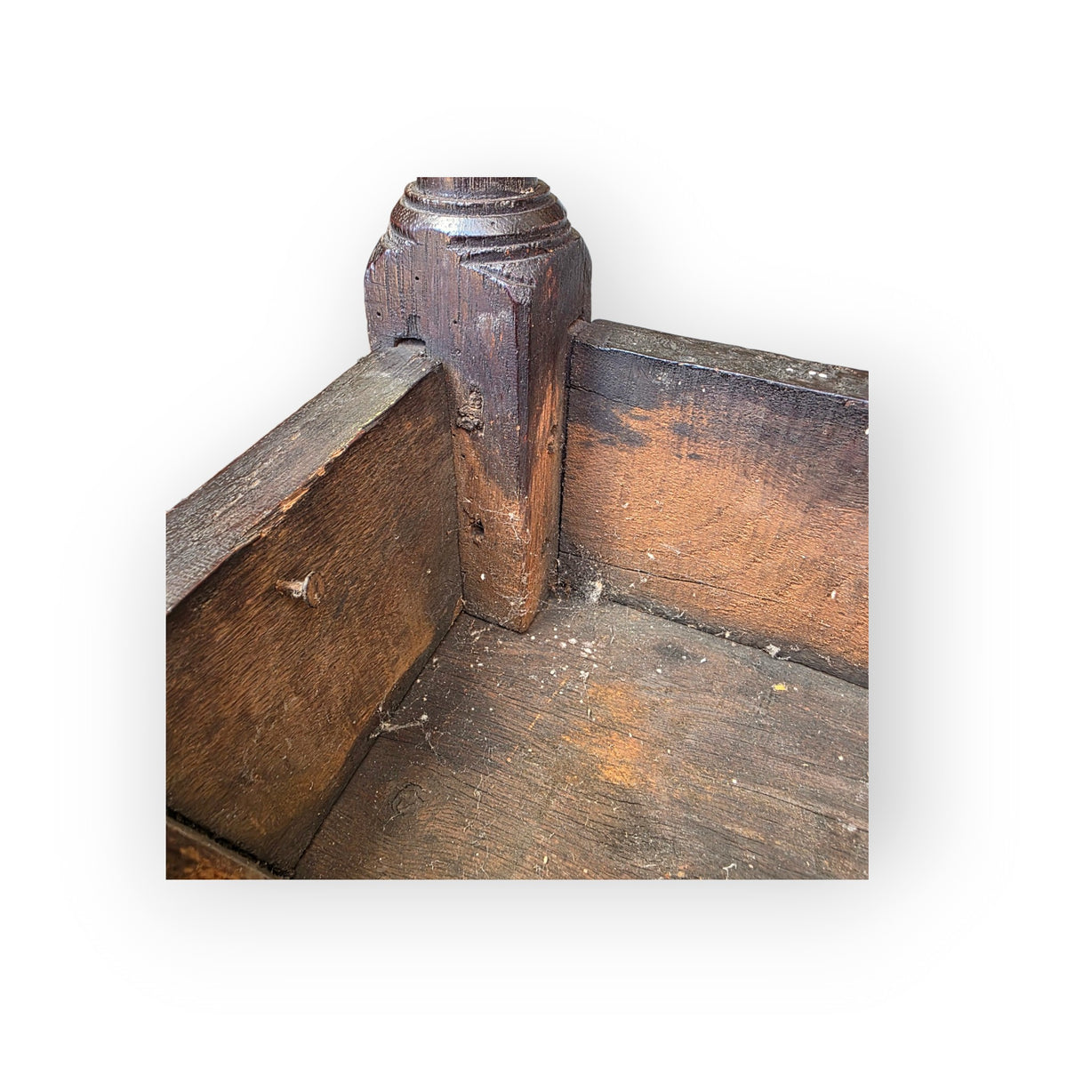 Late 17th Century English Antique Oak Joint Stool