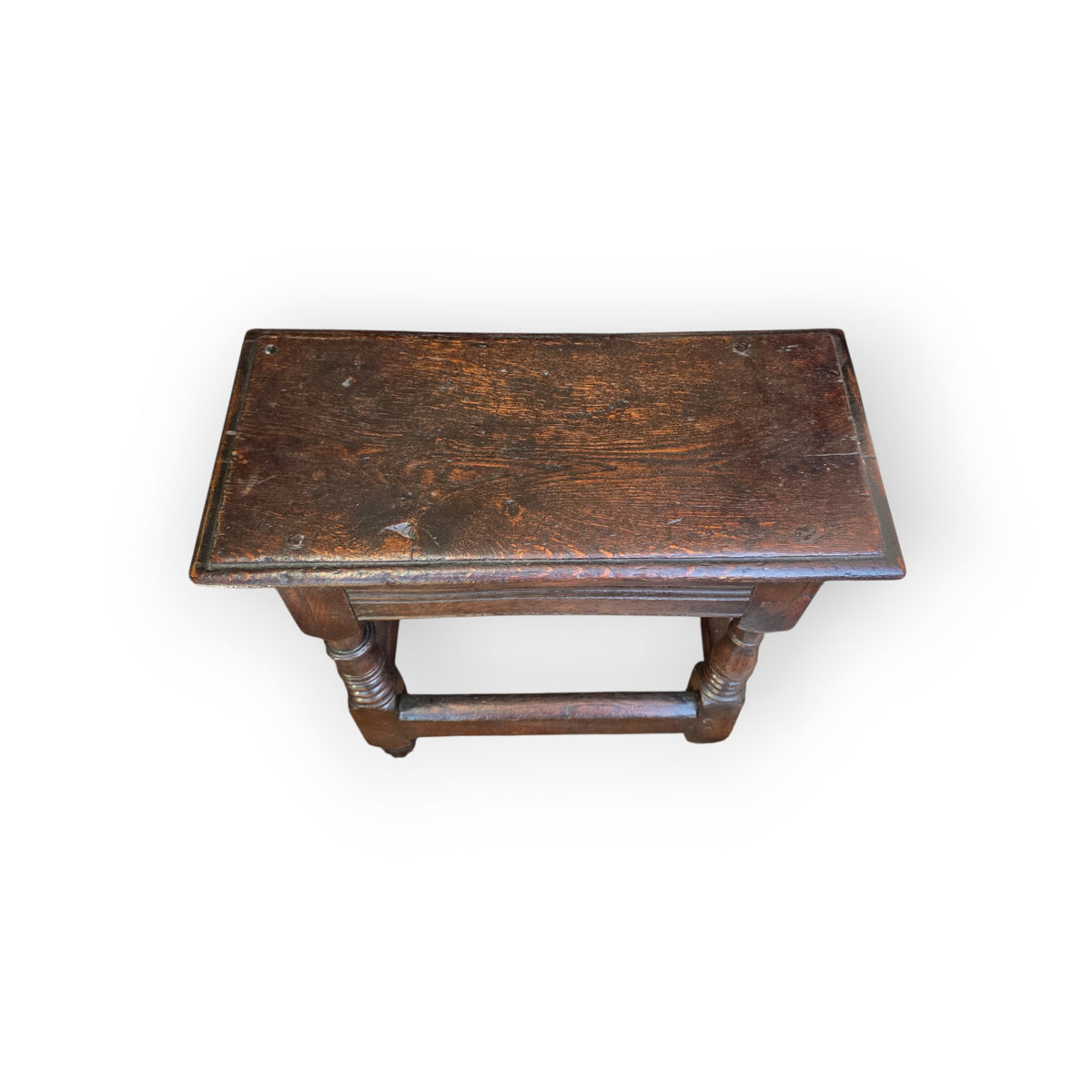 Late 17th Century English Antique Oak Joint Stool