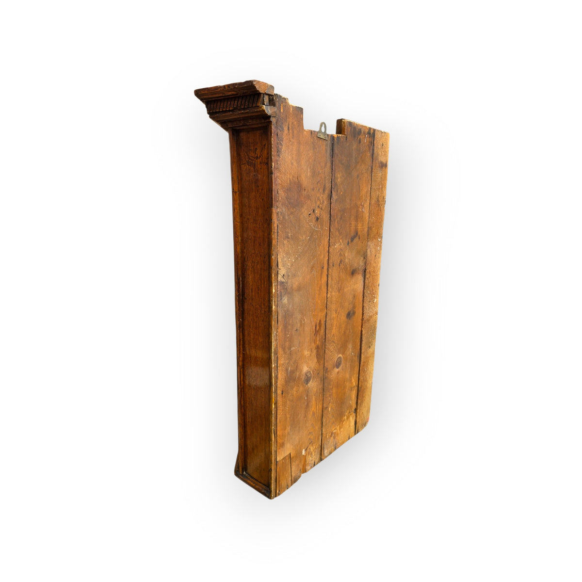 Late 18th-Century George III Antique Oak Hanging Corner Cupboard, Probably Welsh