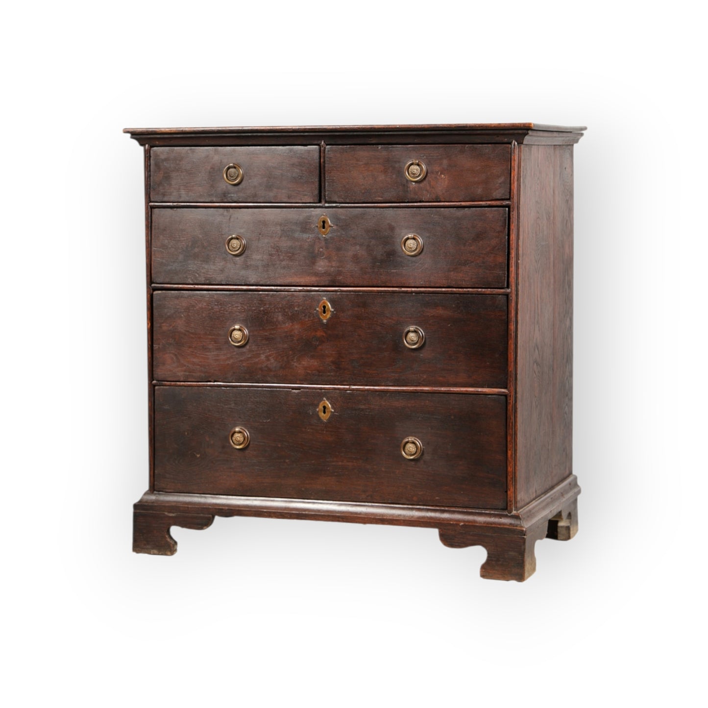Mid 18th Century Oak Chest of Drawers of Small Proportions, Circa 1745