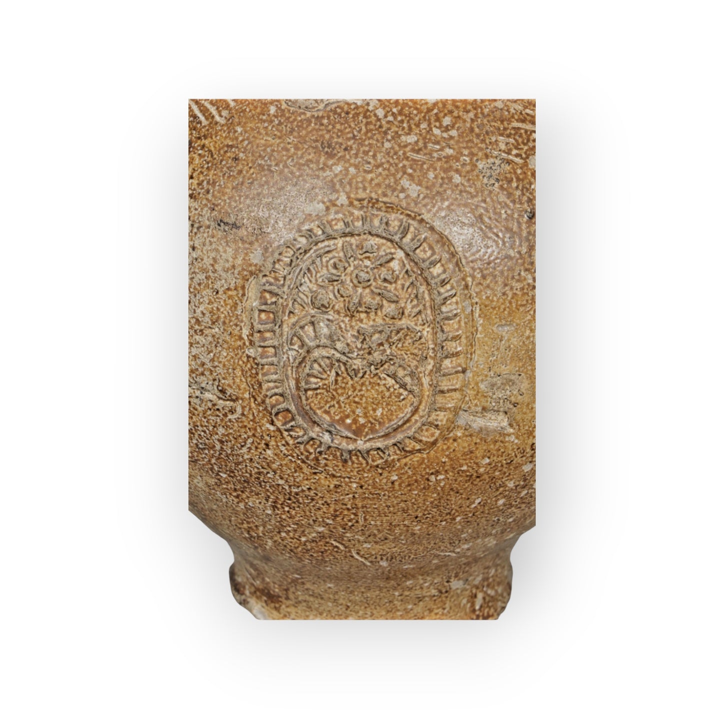 Late 17th Century Salt-Glazed Stoneware Bellarmine Jug, Sea-Recovered from the Barrow Deeps