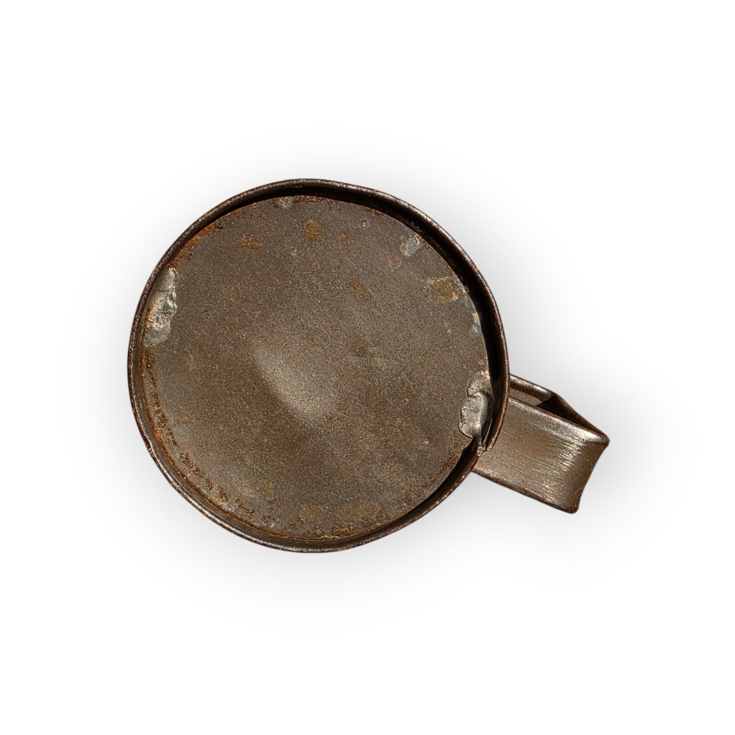 19thC Antique Toleware / Tin Half-Pint Grain / Corn Measure Stamped "Bryan Corcoran Ltd"