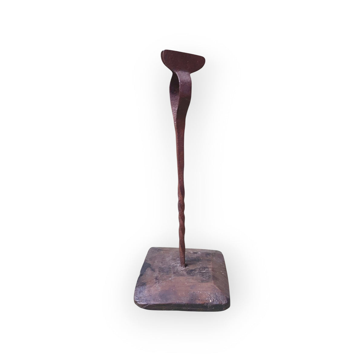 An 18th Century Scottish Antique Wrought Iron Peerman (Rushlight Holder)