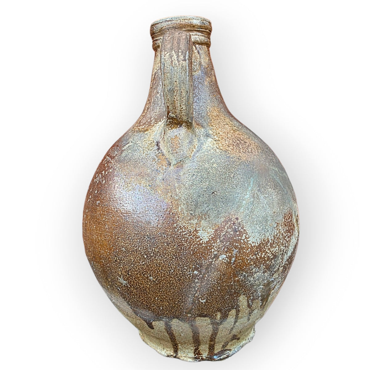Large 17thC German Antique Bellarmine Jug, Frechen, c.1650–1670 — With Apotropaic Witch Mark
