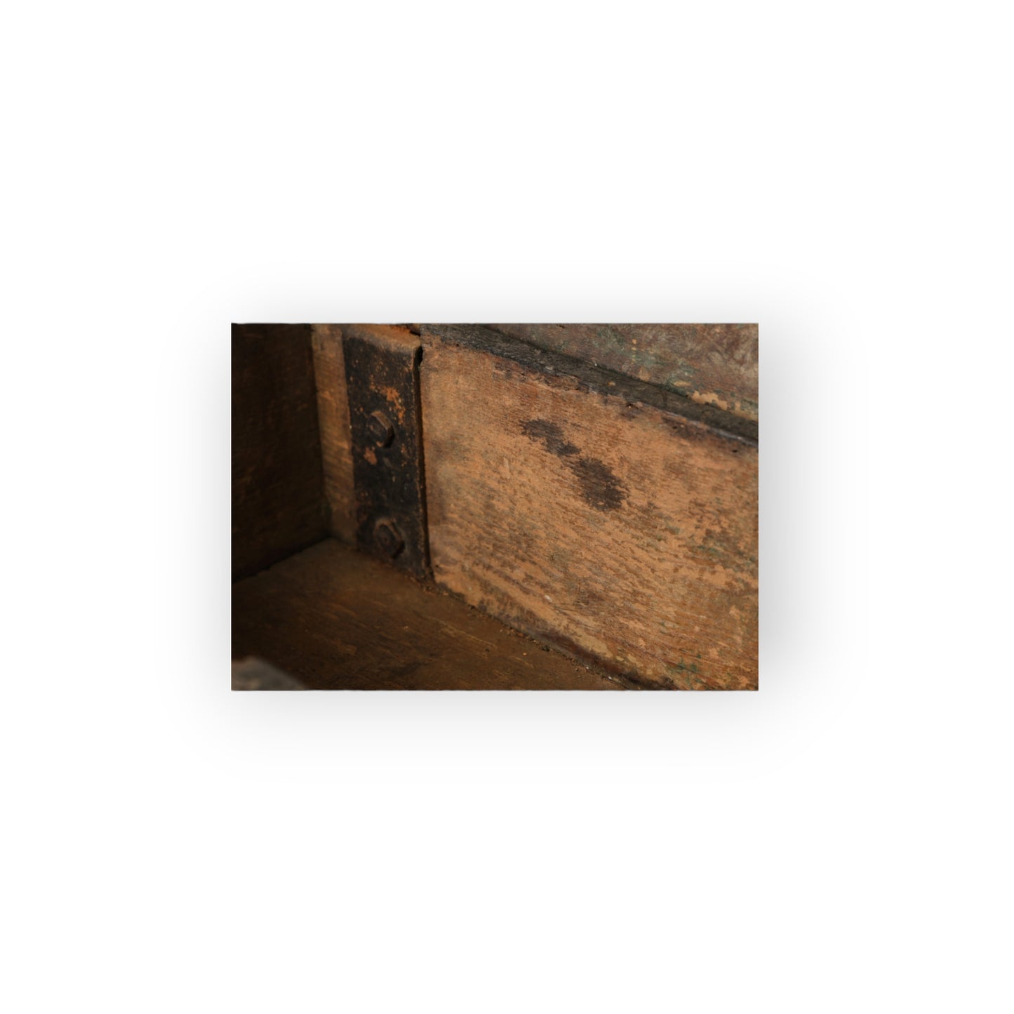 17th Century Antique Iron-Bound Oak Alms Box, circa 1680