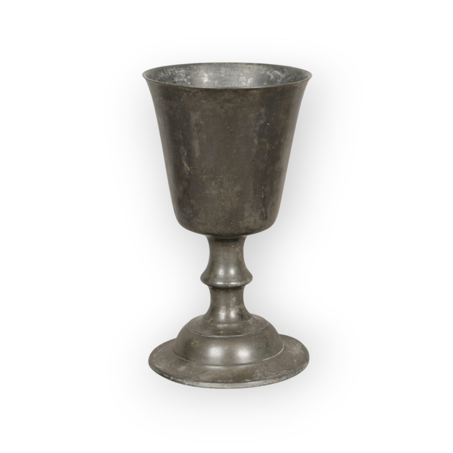18th-Century English Antique Pewter Chalice