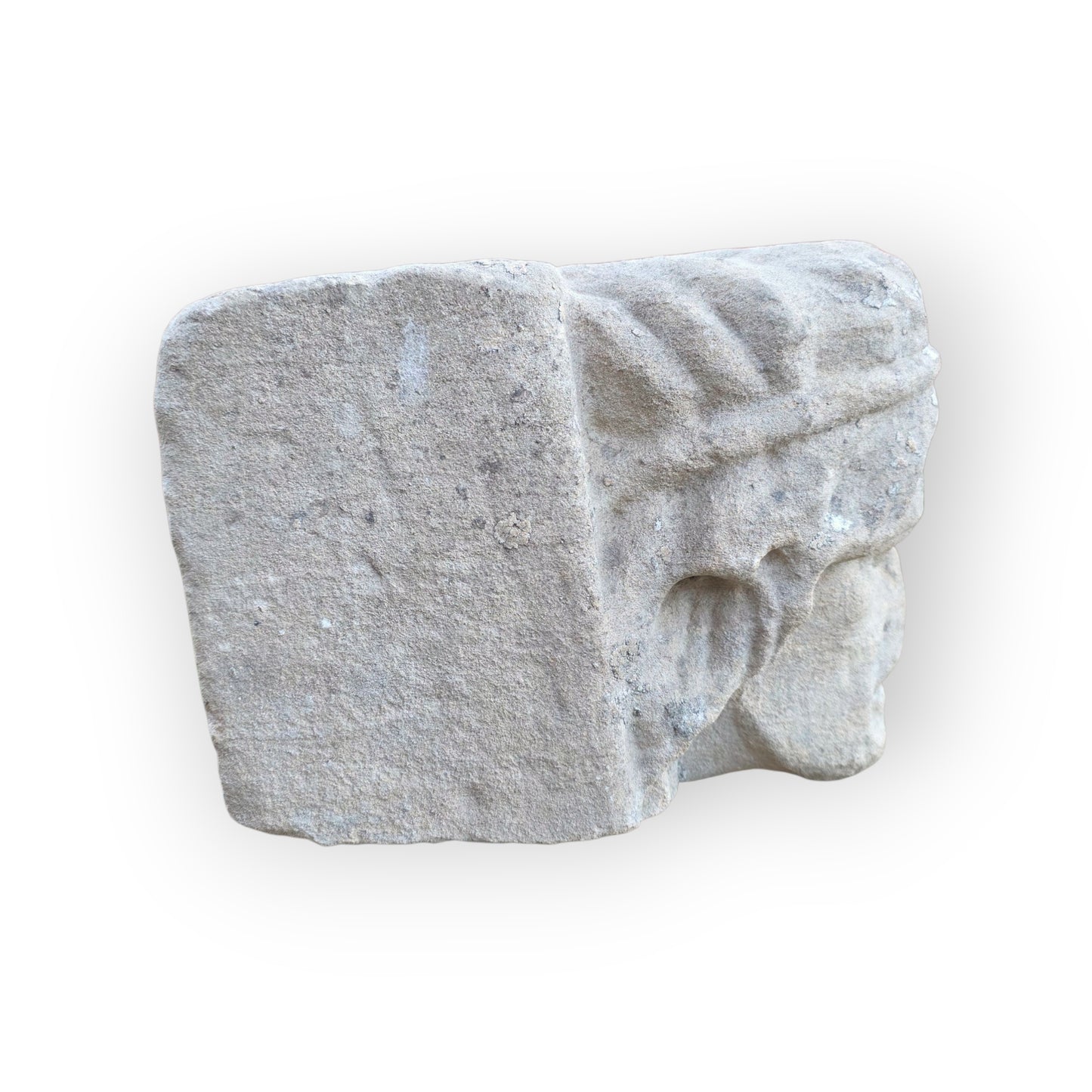 15th Century Medieval Period English Antique Carved Stone Head