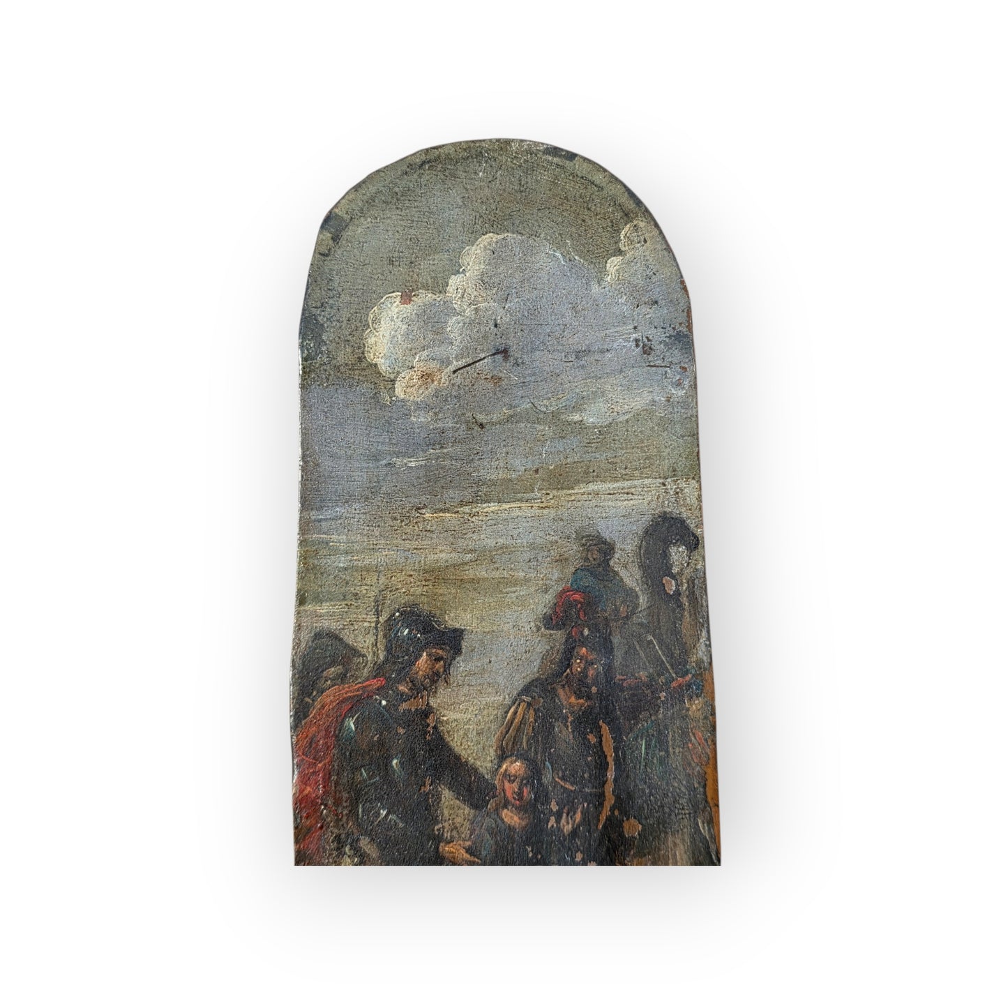 17th Century, Italian School, Antique Oil on Copper – Most Probably Depicting Alexander & The Family of Darius III, After Charles Le Brun