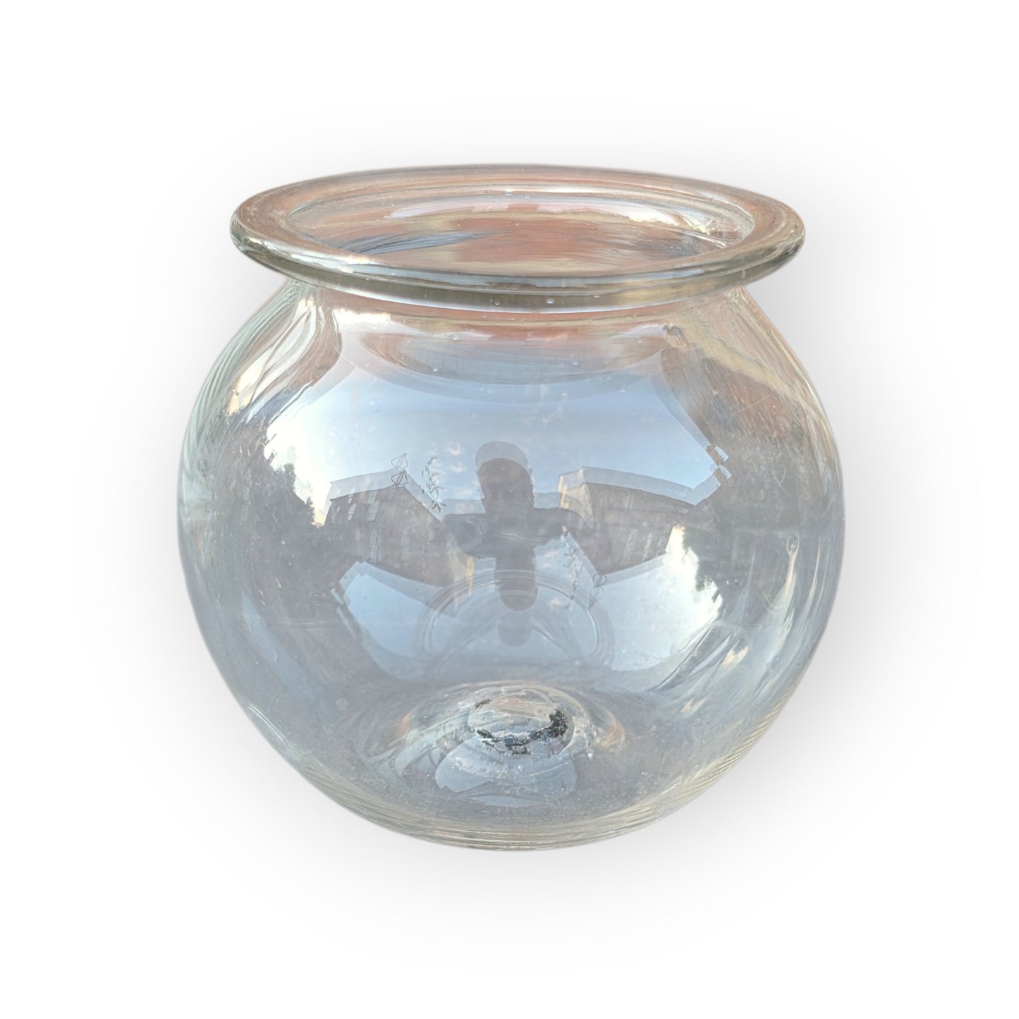 An 18th-Century Glass Bleeding Bowl Together with a Brass & Steel Fleam by J. Gay of Leeds — An Antique Barber-Surgeon's Phlebotomy Group