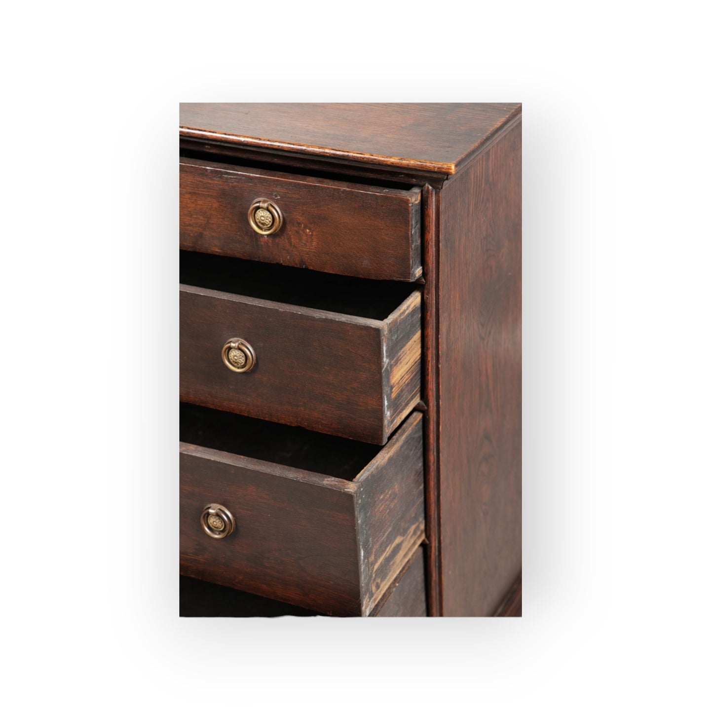 Mid 18th Century Oak Chest of Drawers of Small Proportions, Circa 1745