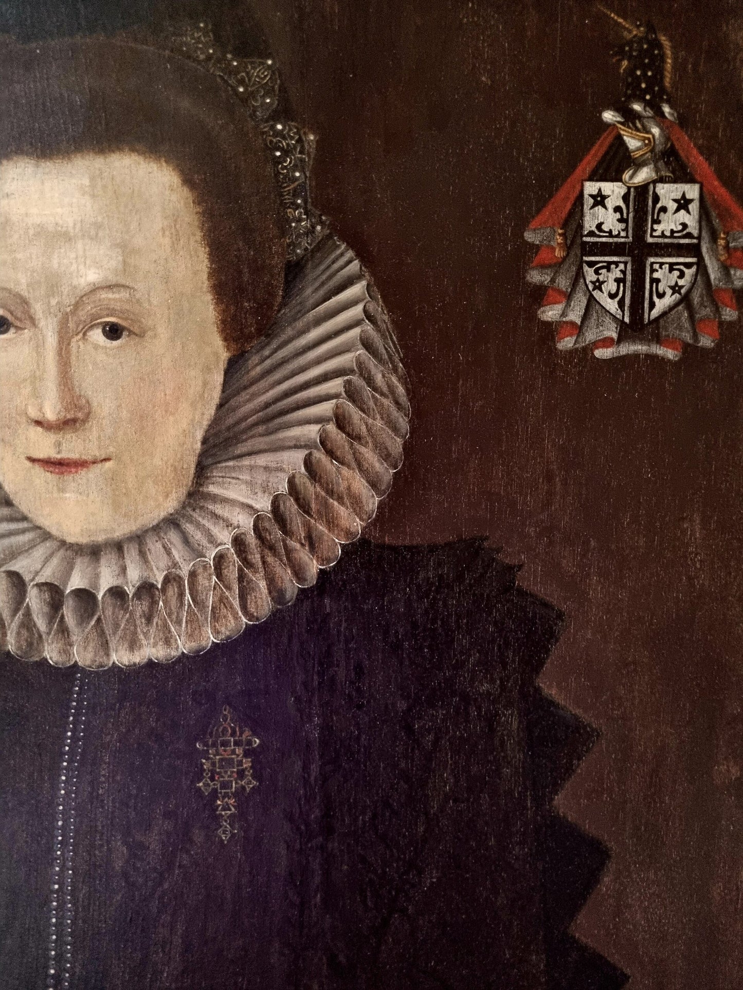 16thC English School Antique Portrait of an Aristocratic Lady - Follower of Marcus Gheeraerts 1561-1635