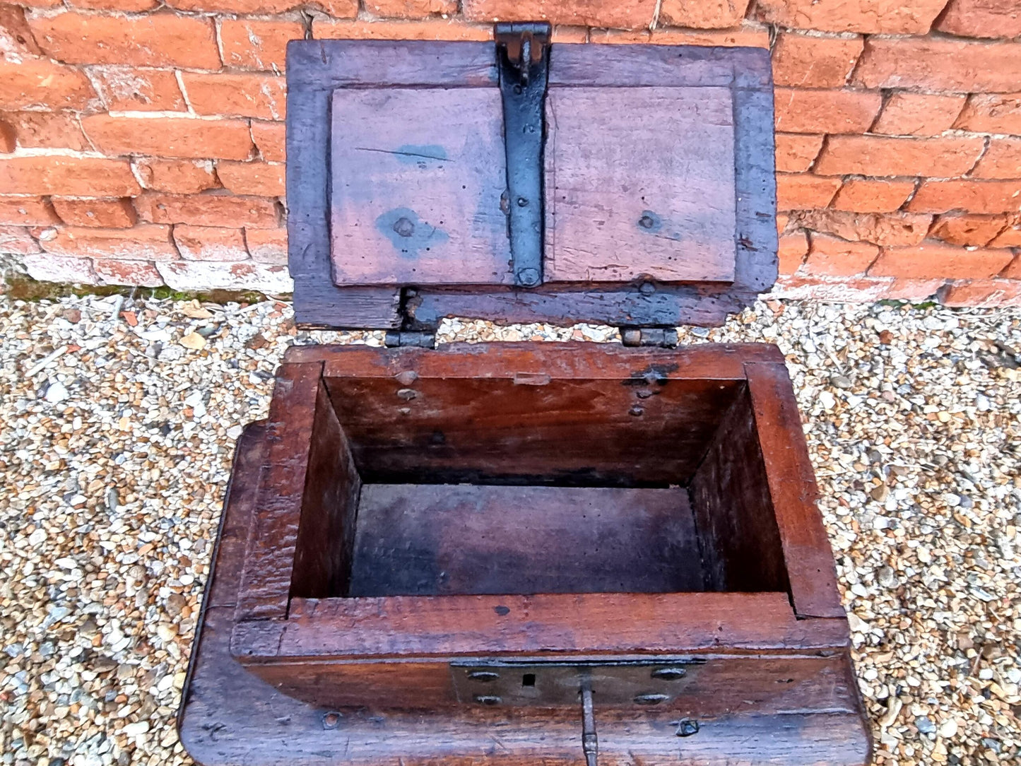 Late 15th Century / Early 16th Century French Antique Oak Offertory Box