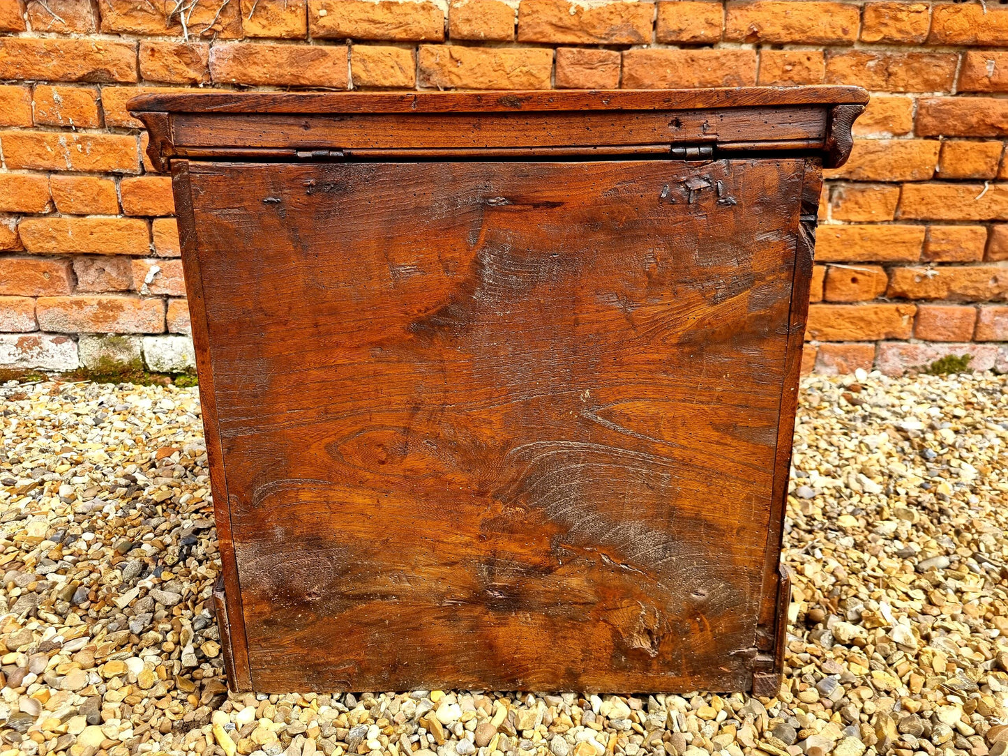 Late 17thC / Early 18thC English Antique Elm Close Stool