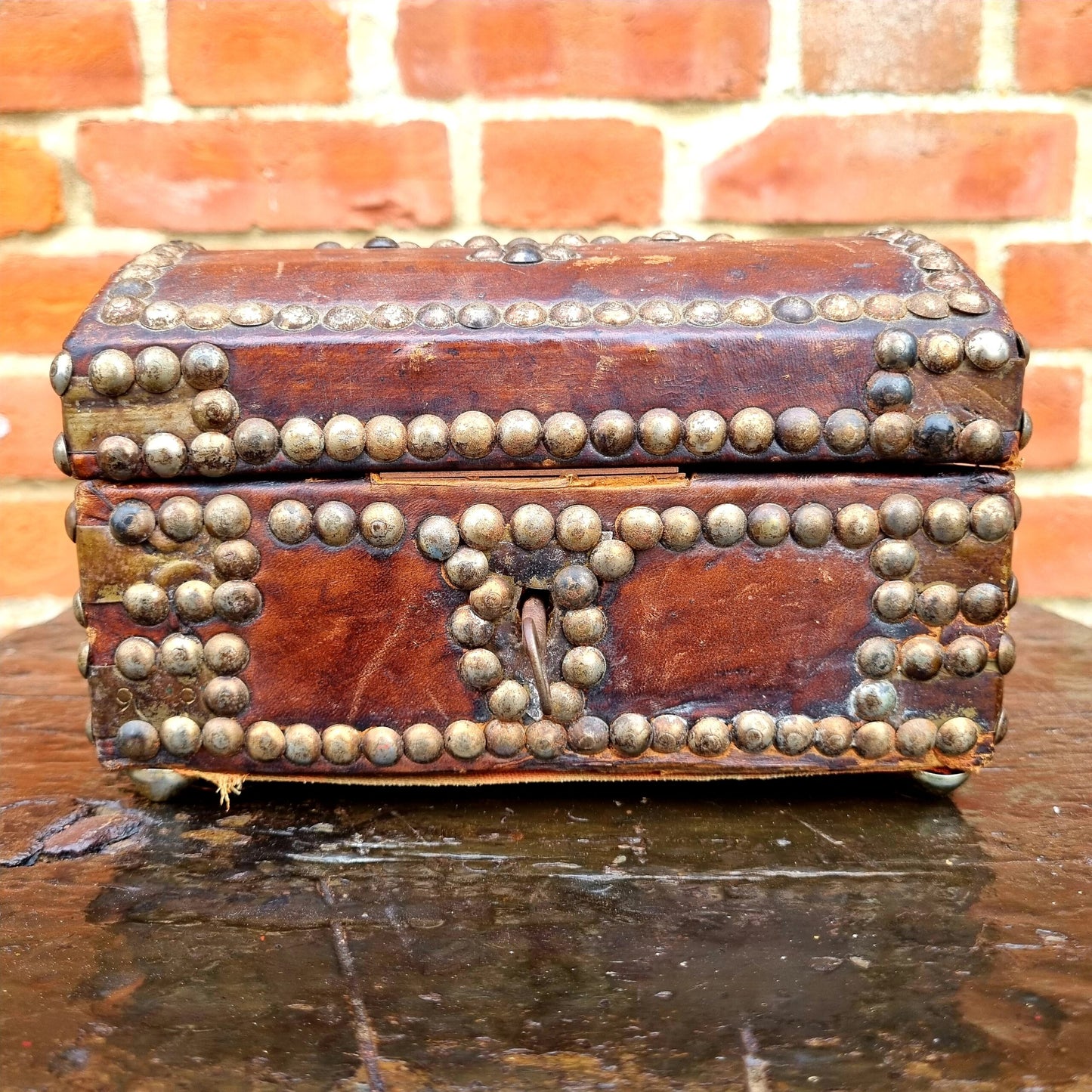 Diminutive 17thC Style, 19thC Made, Antique Table Top Box or Casket