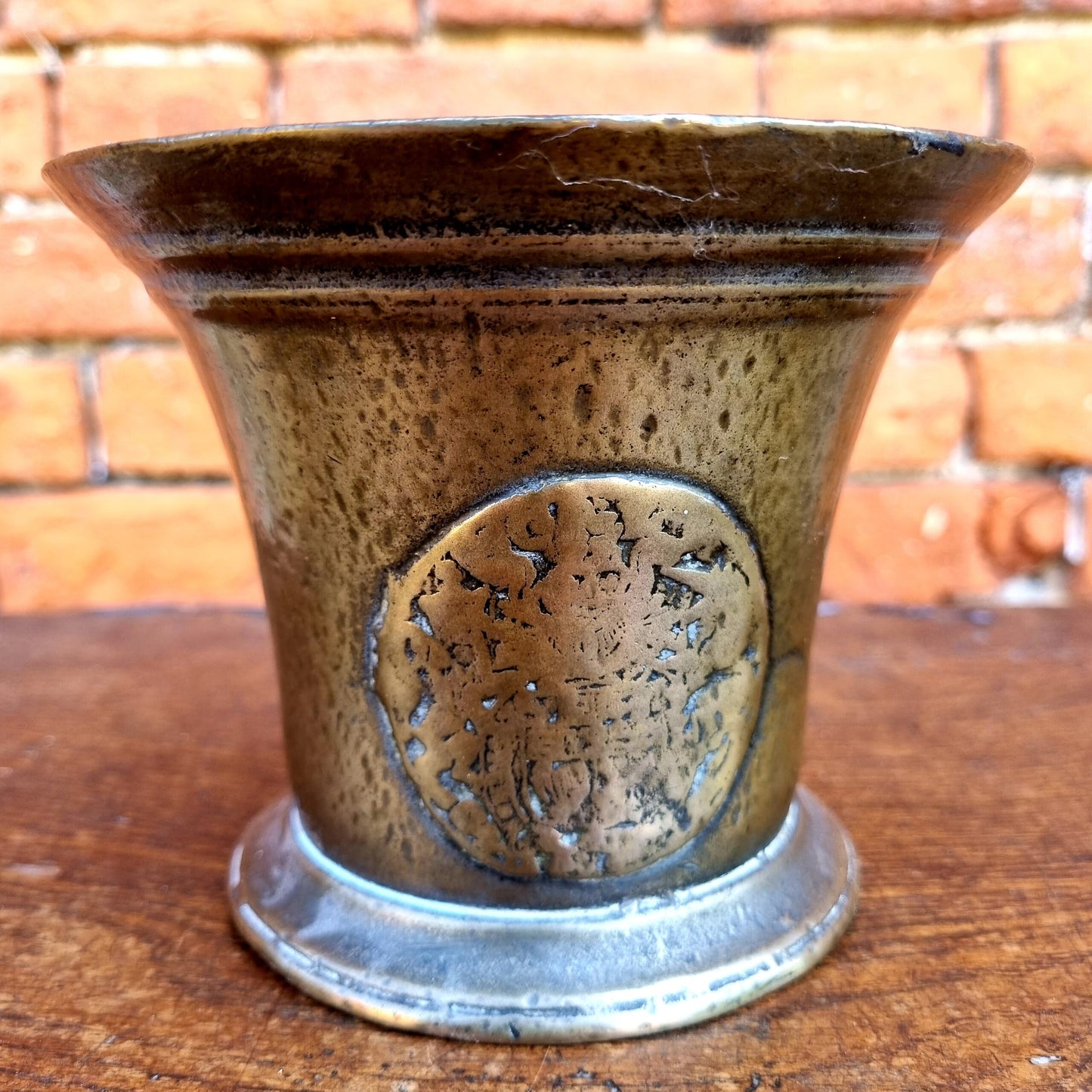 Early 17th Century English Antique Bronze Mortar, by Abraham Rudhall (1684-1718), of Gloucestershire