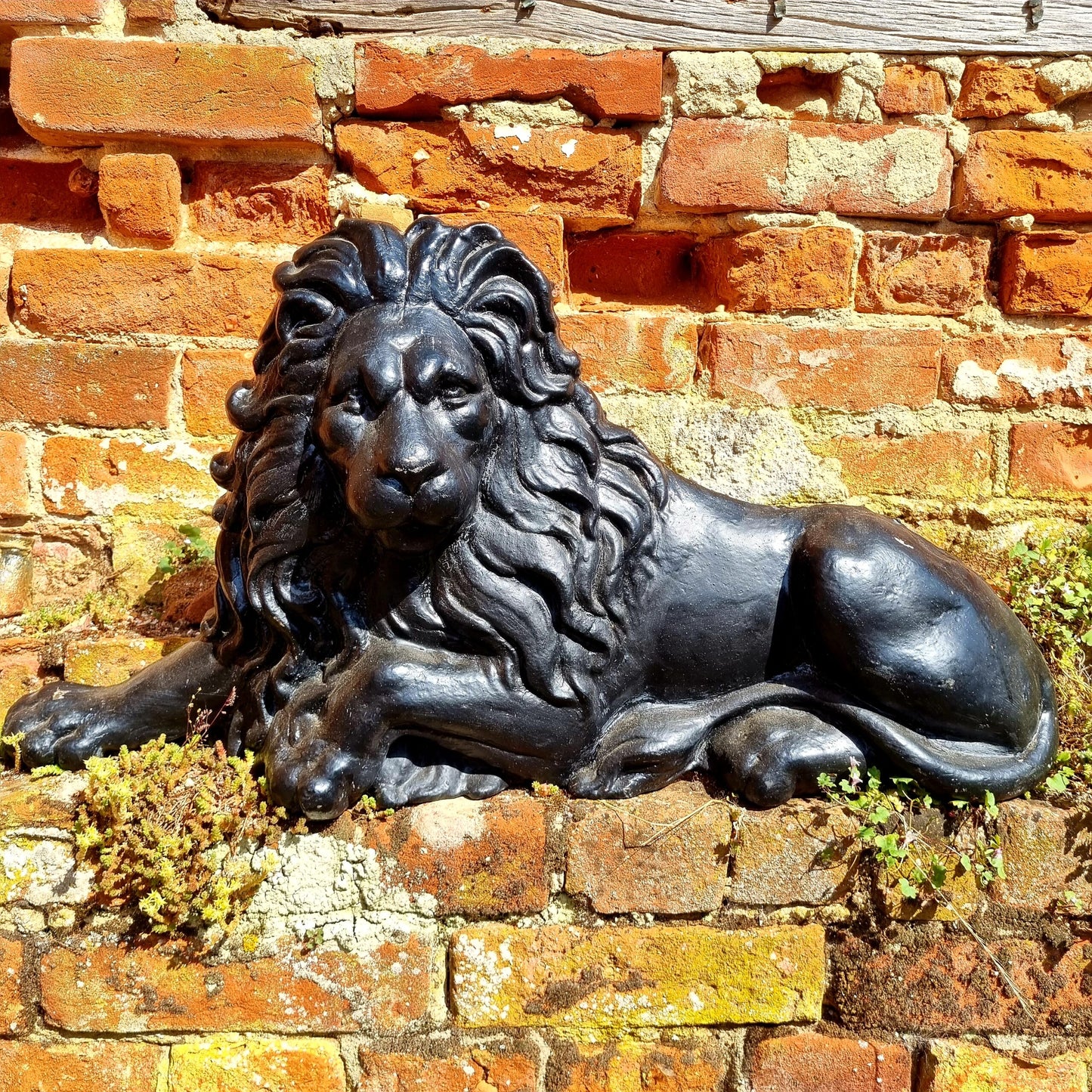 Large Mid 19th Century, Victorian Period, English Antique Cast Iron Lion