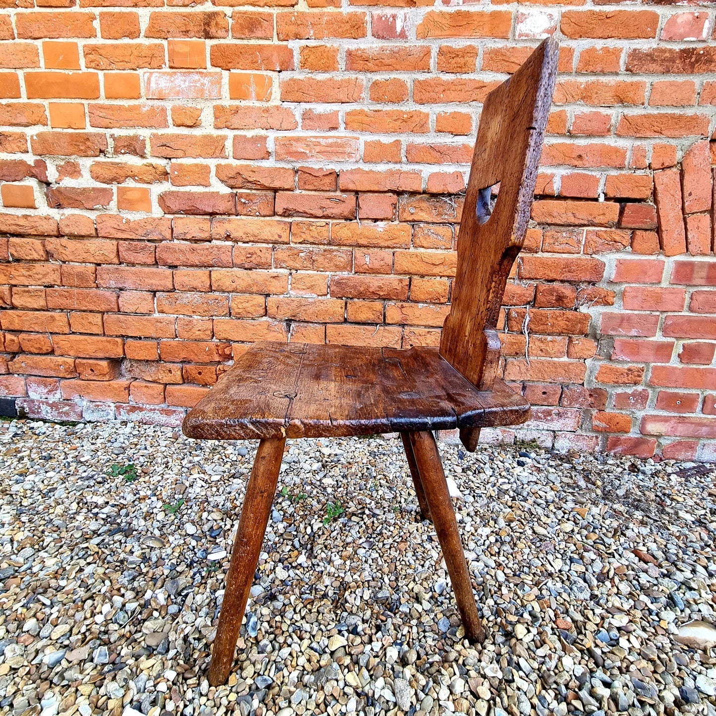 19th Century Primitive Antique Scandinavian Chair