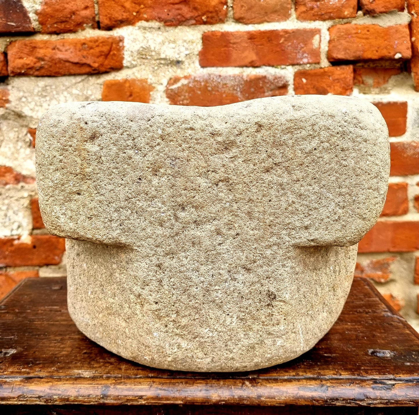 Early 15thC Medieval / Gothic Antique Stone Font or Holy Water Stoup, Circa 1400