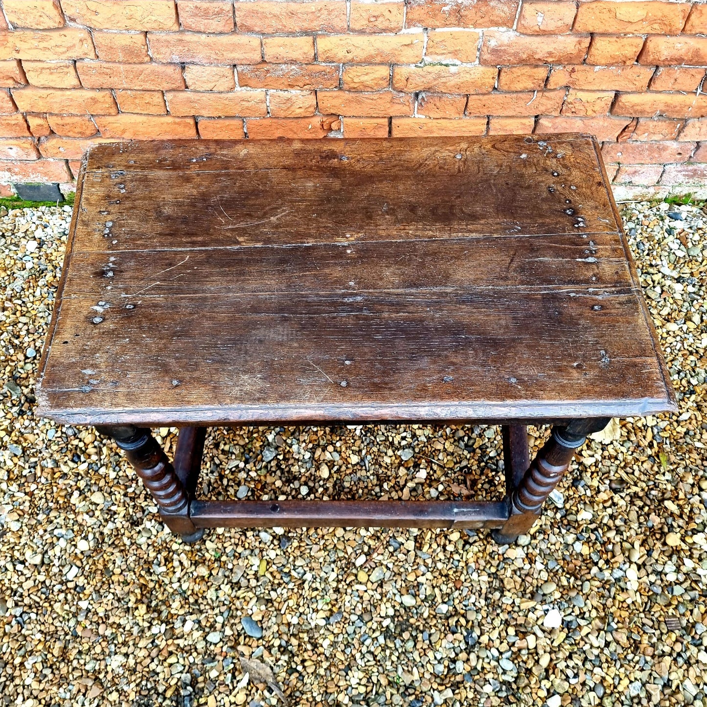 Ex Clive Sherwood Collection - A 17th Century English Antique Oak Side Table
