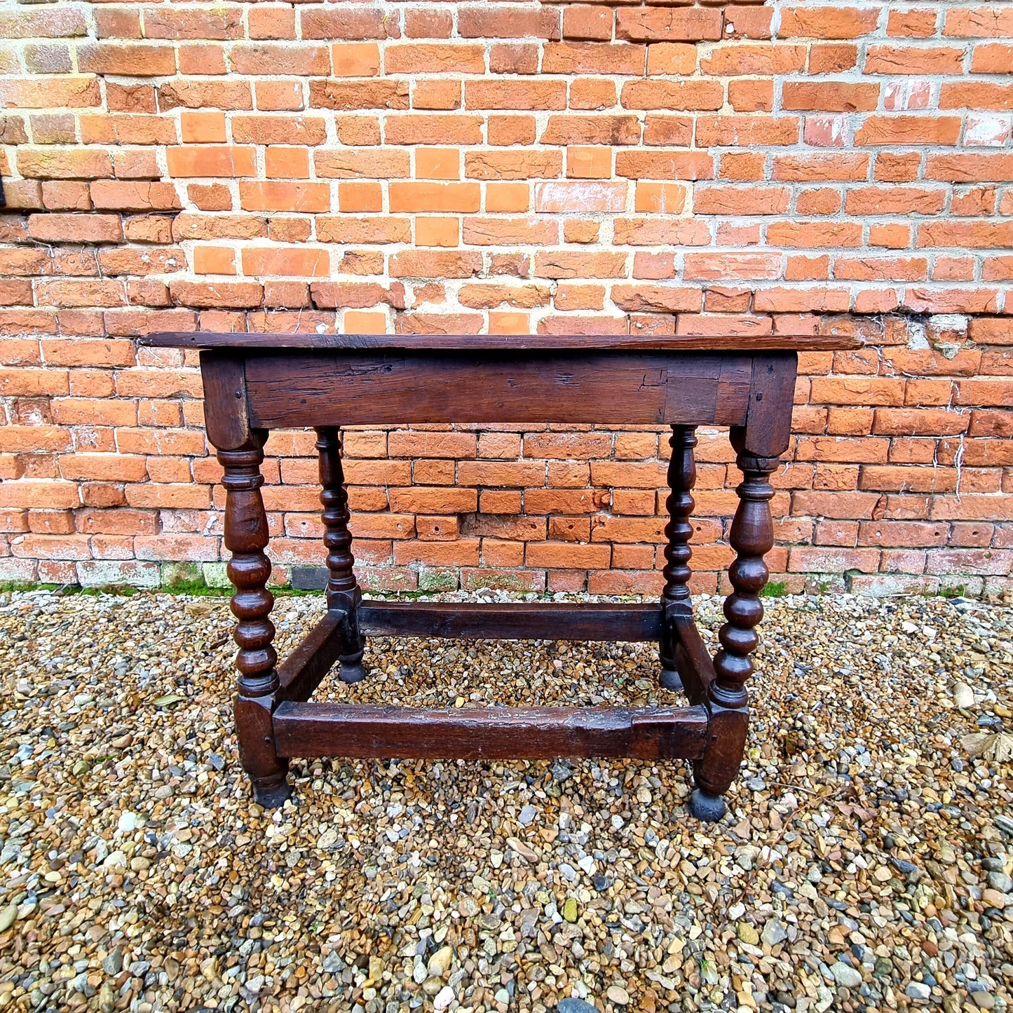 Ex Clive Sherwood Collection - A 17th Century English Antique Oak Side Table