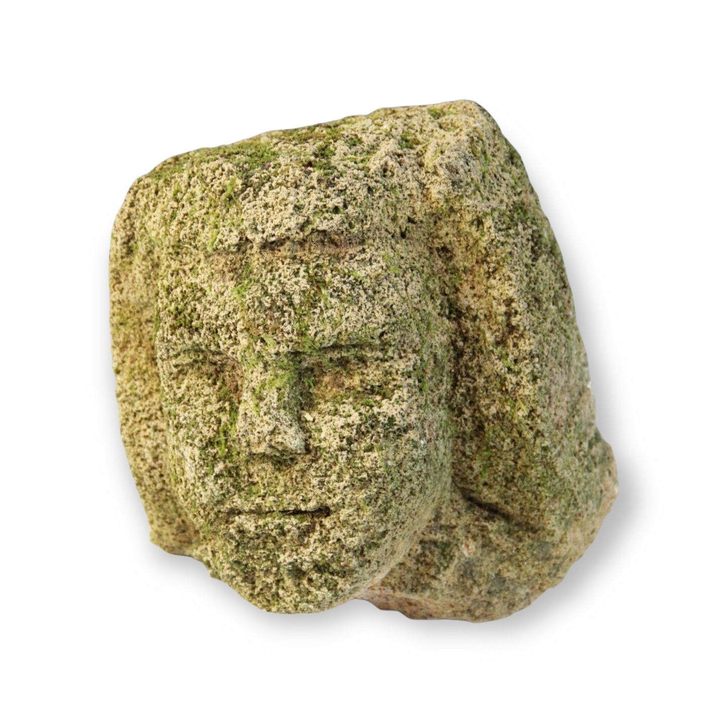 Naive Medieval / Gothic Antique Carved Stone Head