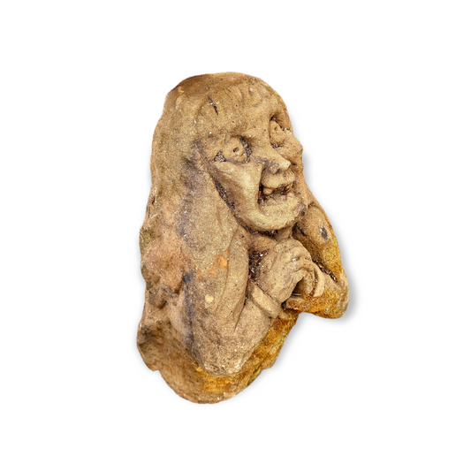 English Medieval Period Antique Carved Stone Grotesque