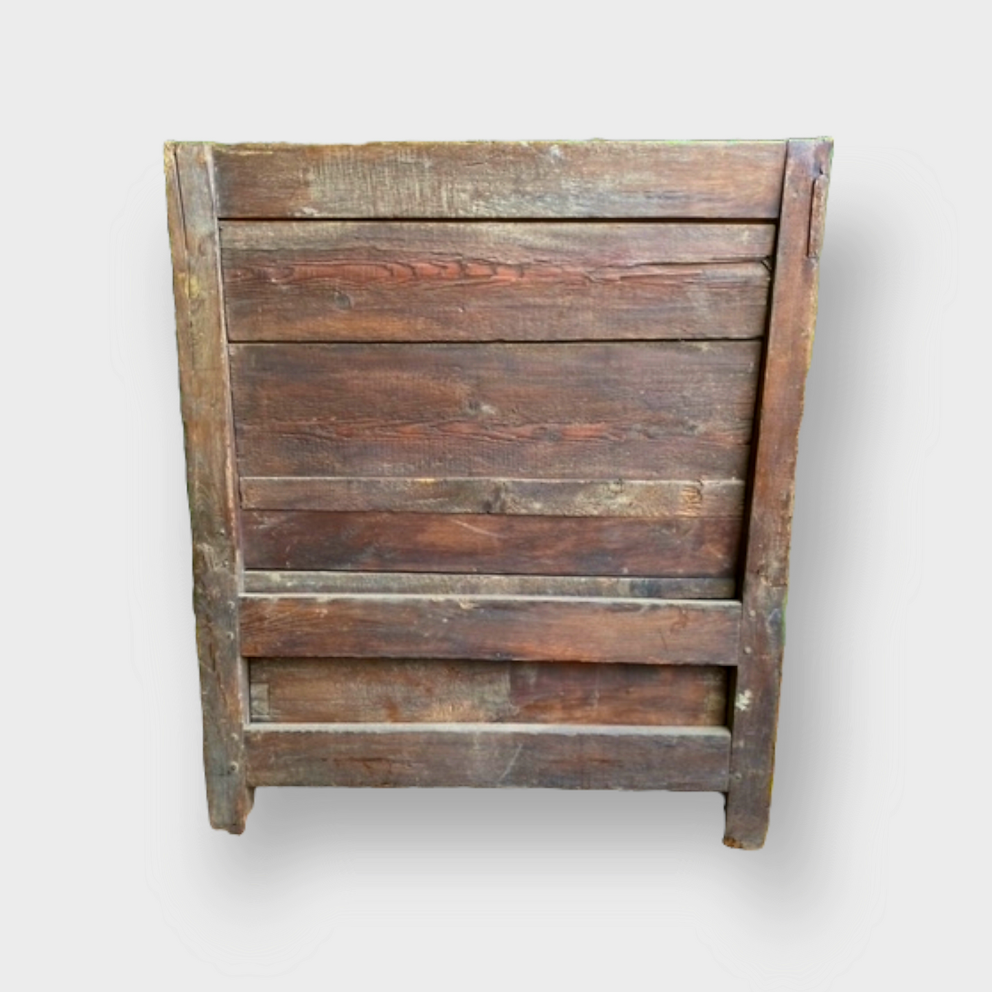 Diminutive 17th Century English Antique Oak, Pine and Ash Child's Bench / Box Settle