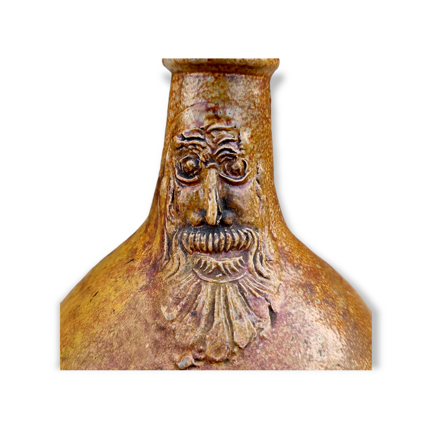 Mid 17th Century Antique Stoneware "Witch Bottle" Excavated in Norfolk / Bellarmine Jug / Bartmannkrug, Circa 1650