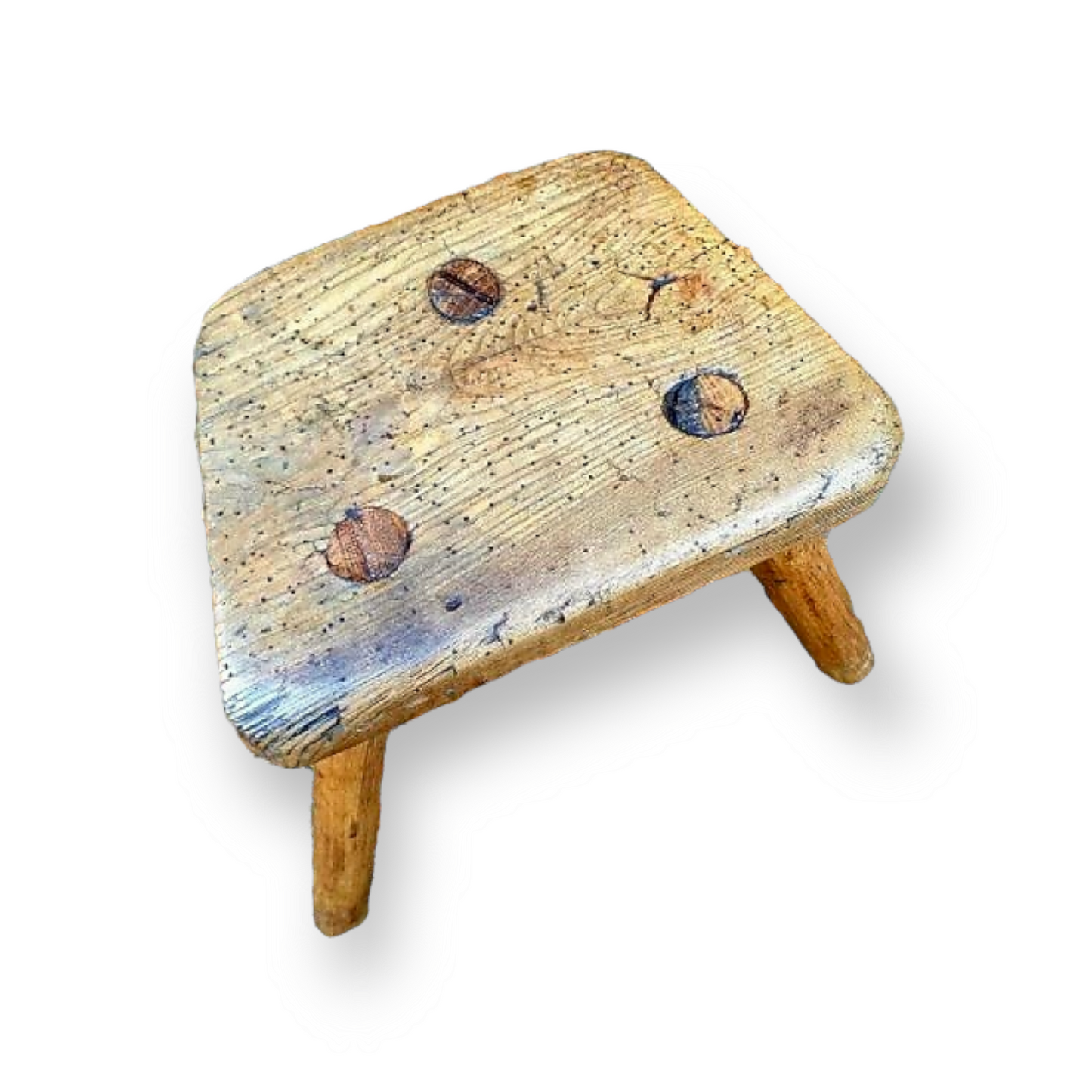 Diminutive Late 18th Century Welsh Antique Milking Stool