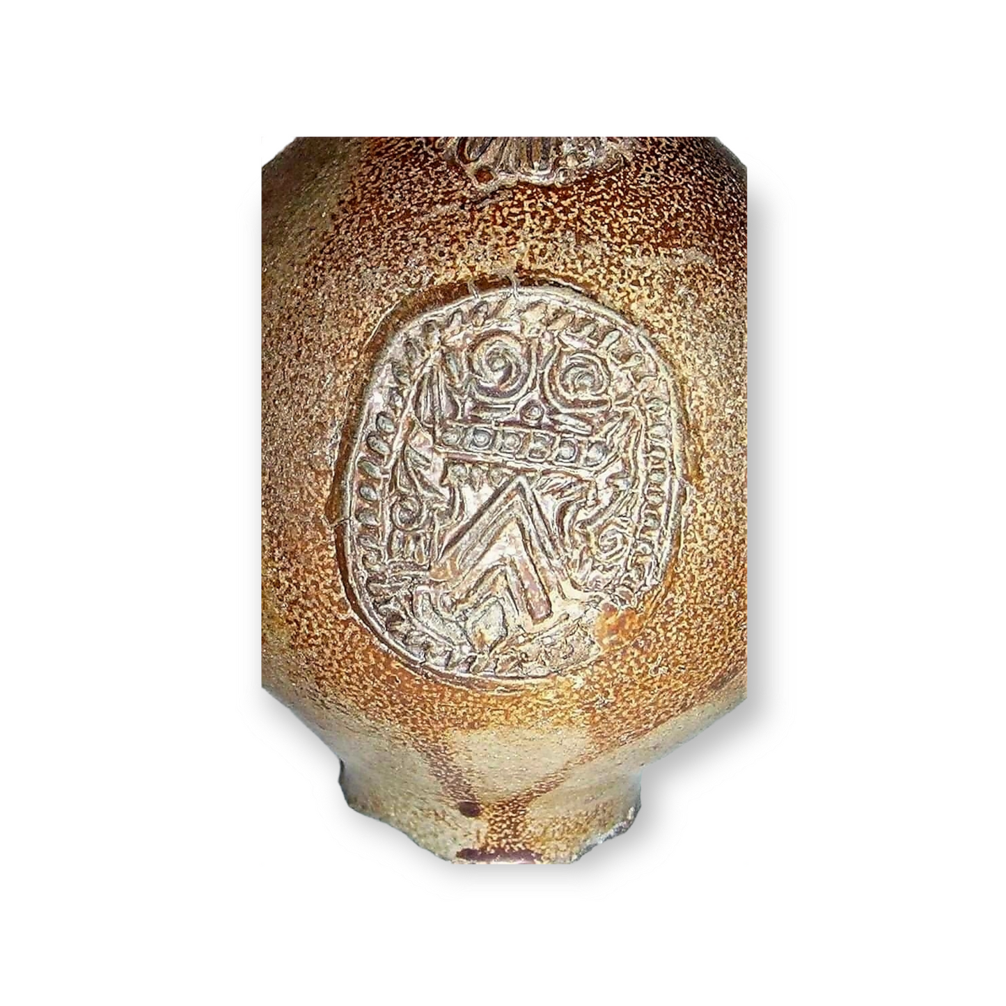 Dredged off the Norfolk Coast, England - A Mid-17th Century German Antique Stoneware Bellarmine Jug or Bartmannkrug