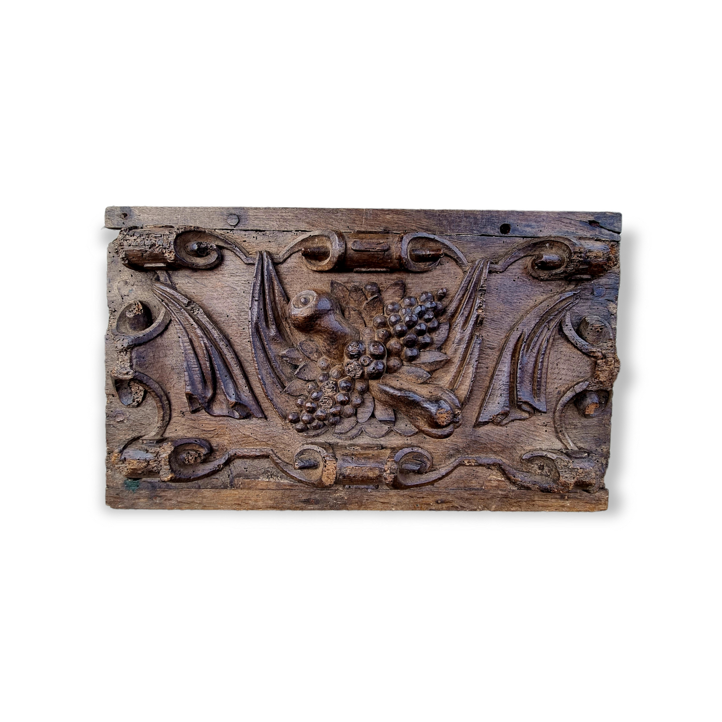 16th Century English Antique Carved Oak Panel