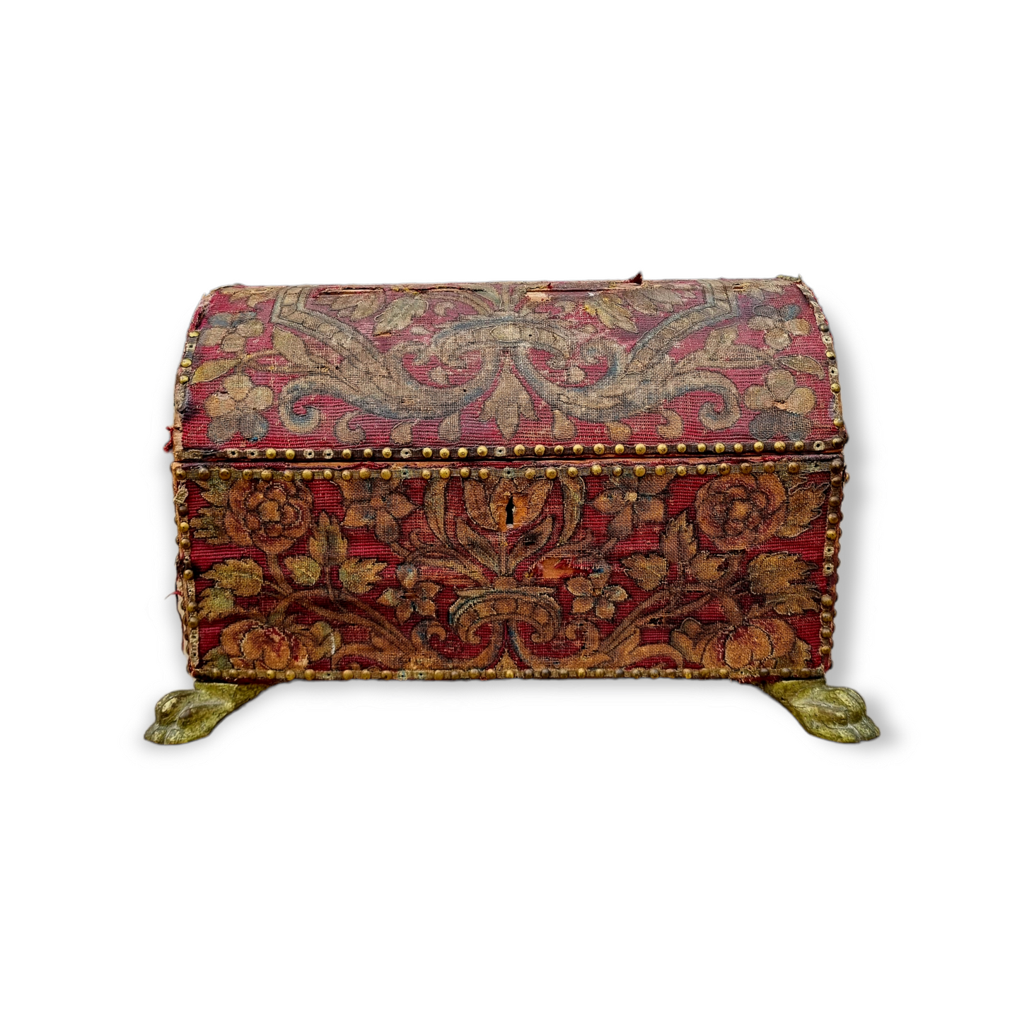 Early 17th Century Italian Antique Domed Top Table Box / Casket