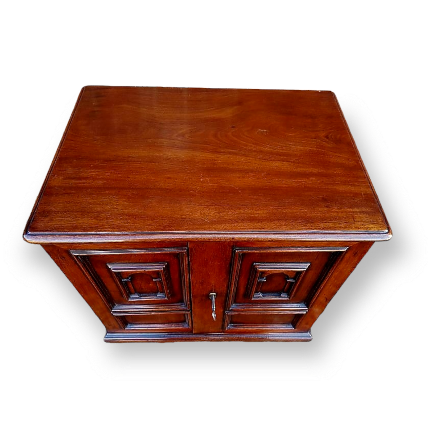 Late 17th Century English Antique Oak, Elm & Walnut Table Cabinet or Collectors Cabinet