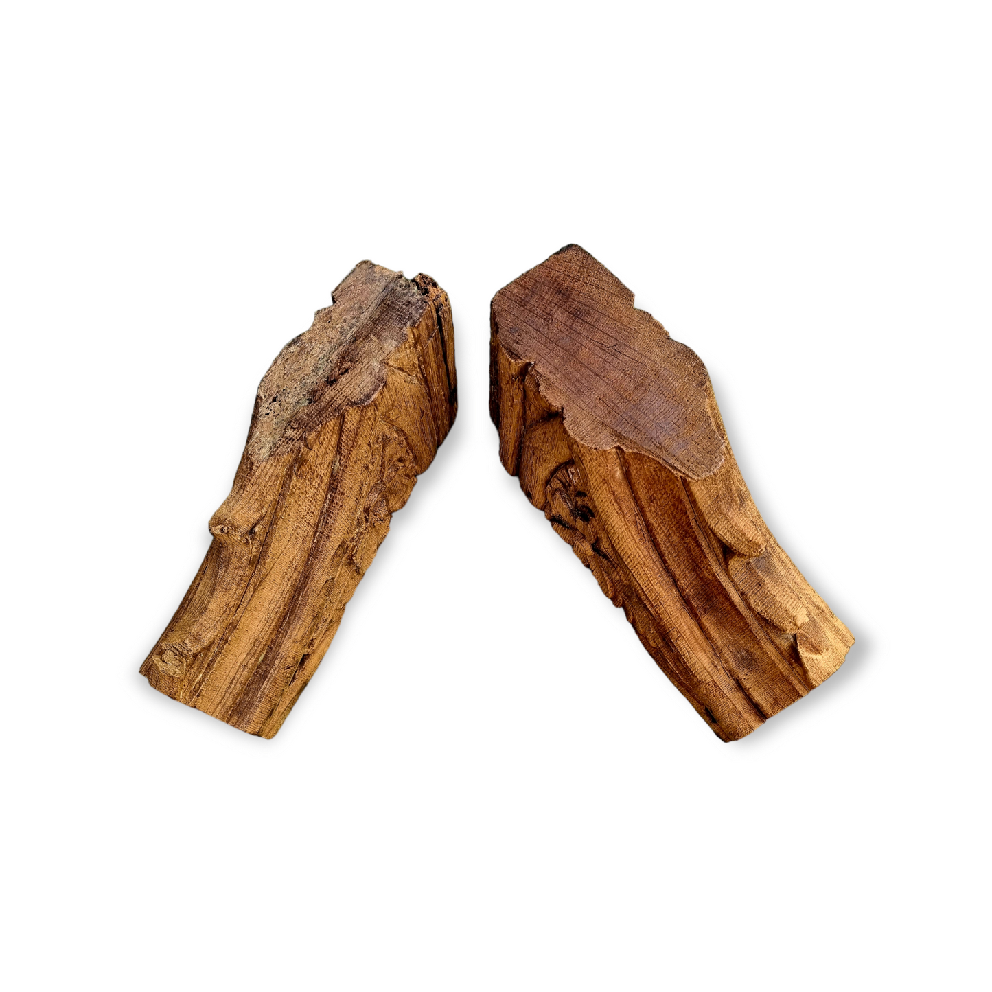 Rare Matched Pair of 15th Century English Antique Carved Oak Rood Screen Fragments