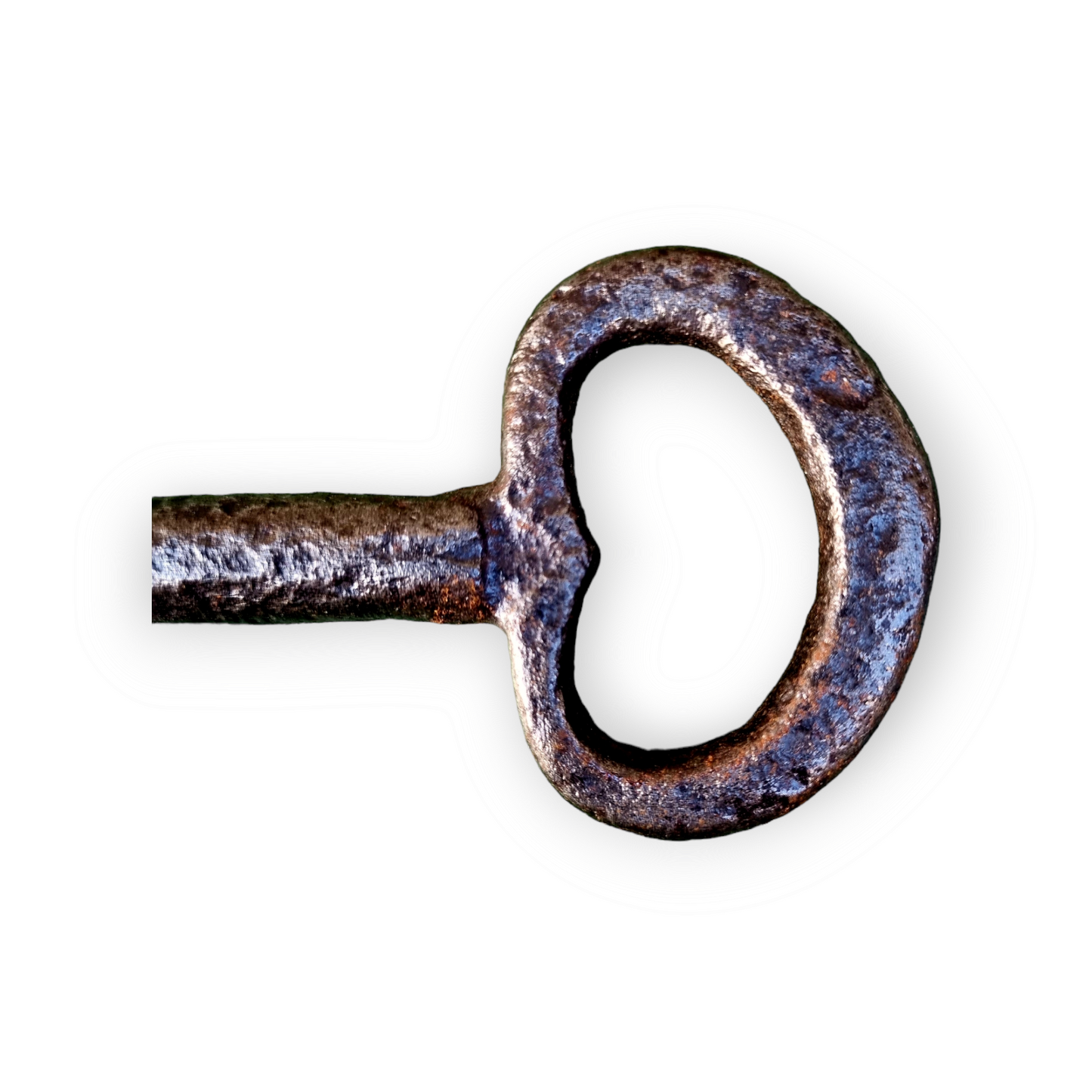 Large 17thC Antique Iron Skeleton Key / Door Key