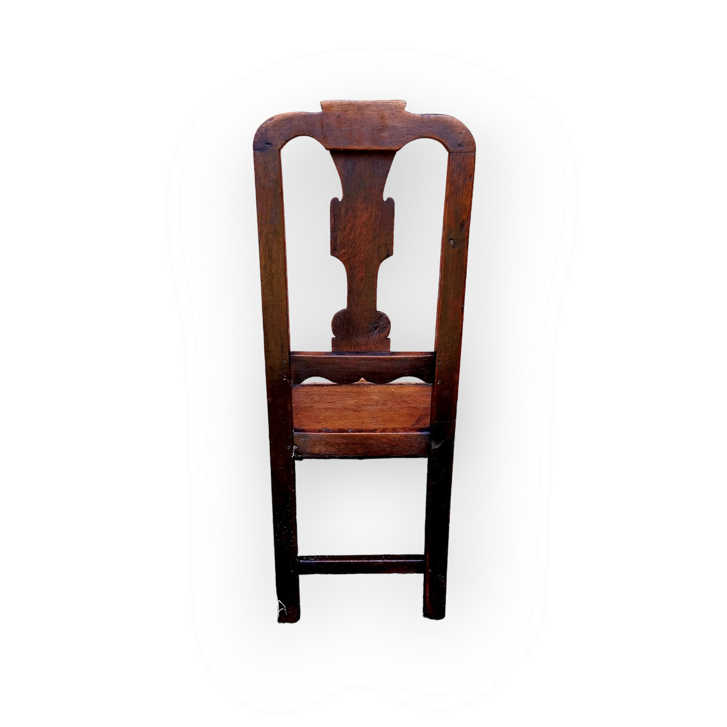 17th Century English Antique Oak Back Stool / Chair