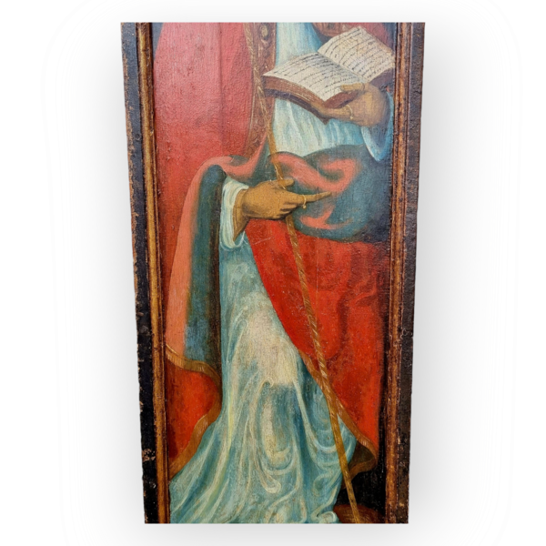 Latin Rood Screen 16th Century Spanish Antique Rood Screen Panel, Painted With A Full-Le ...